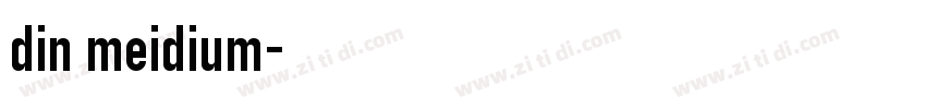 din meidium字体转换